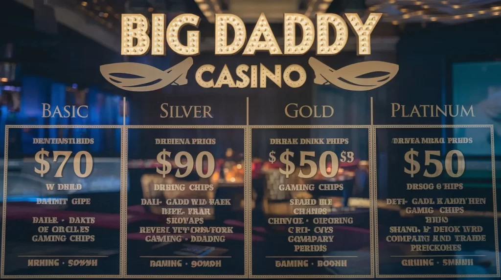 Big Daddy Casino Entry Fee